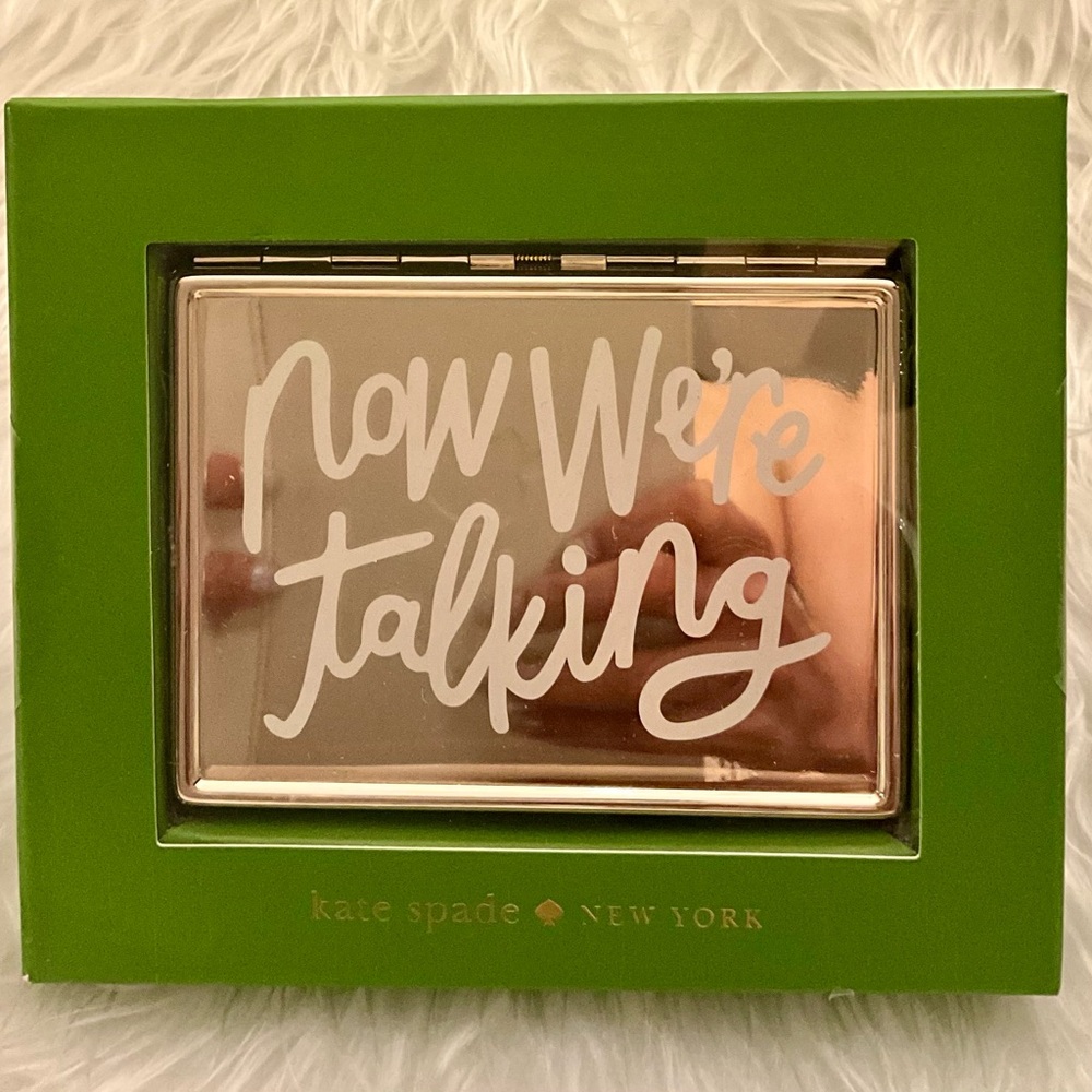 Kate Spade/Lenox Letter “Now We’re Talking”Personal ID Holder 4” NIB